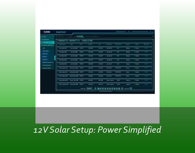 12V Solar Setup: Power Simplified